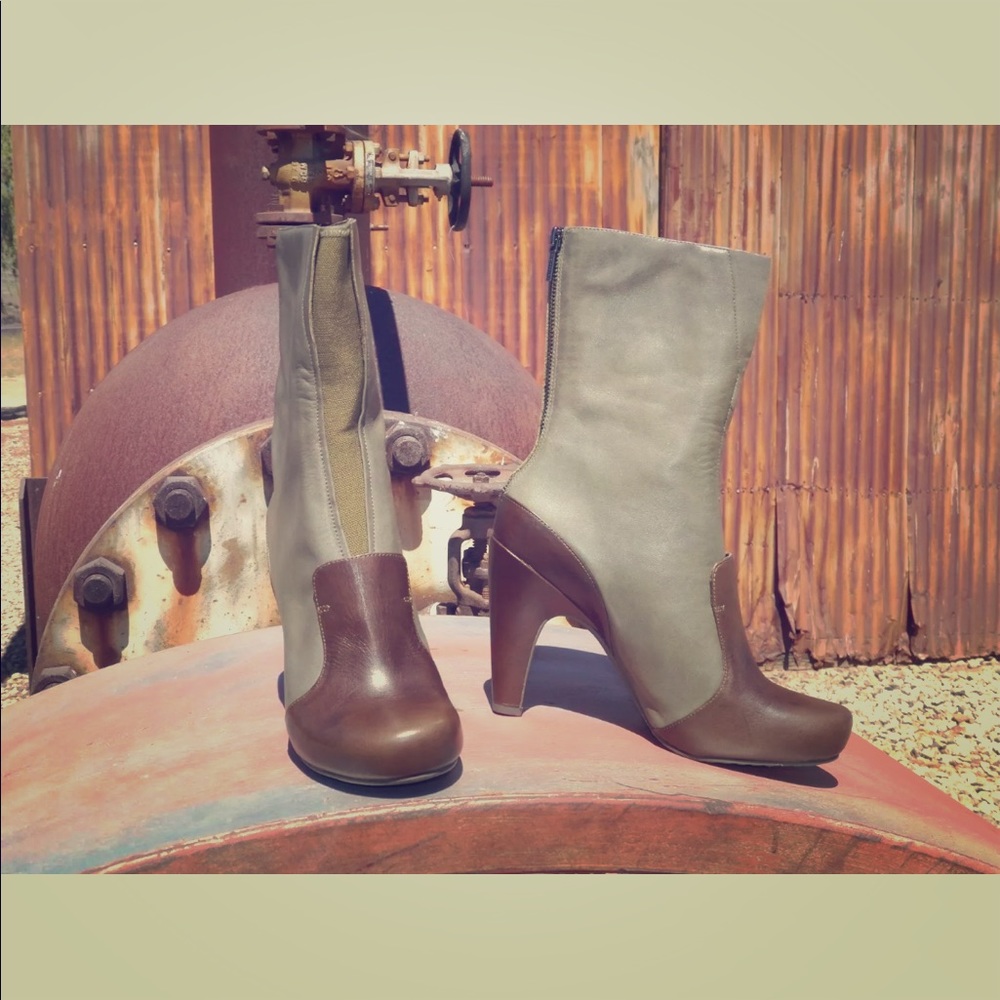 New Womens Tsubo Emeline Tank Green Leather Boots